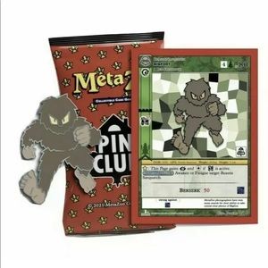 MetaZoo Pin Club 1st Edition Bigfoot Pin + Promo Card Set